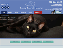 Tablet Screenshot of annexvet.com